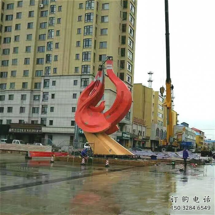 河北广场鸟类雕塑,动物摆件,仿古工艺 河北广场鸟类雕塑,动物摆件,仿古工艺