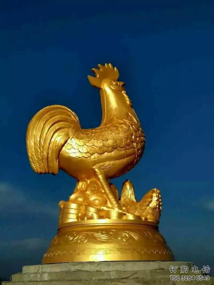 陕西公园小鸡雕塑，广场园林主题，仿古工艺