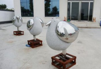 安徽售楼部鸟类雕塑，家禽小品，抛光工艺