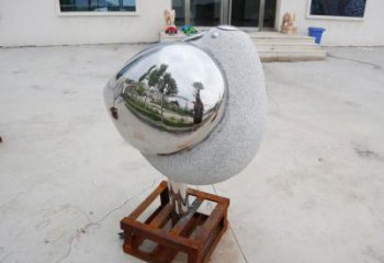 福建售楼部鸟类雕塑，景观题材，抽象工艺