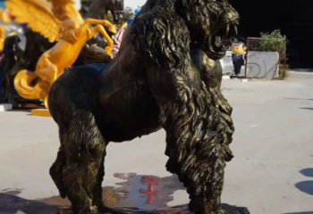 广东大型黑猩猩雕塑 步行街宣传雕塑 仿真摆件