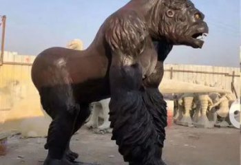 贵州商场黑猩猩雕塑 仿真动物雕塑 店门口小品