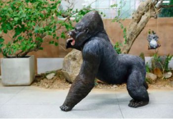 陕西园林黑猩猩雕塑 风景区仿真雕塑 广场小品