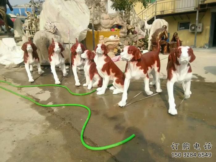 门口狗雕塑 售楼处仿真雕塑 彩绘小品