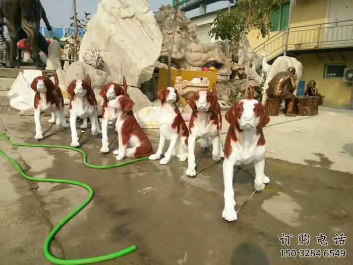 庭院狗雕塑 城市古铜色雕塑 动物小品 庭院狗雕塑 城市古铜色雕塑 动物小品