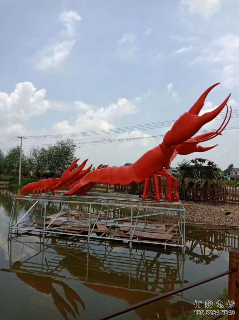 定制商场龙虾雕塑 仿真动物雕塑 店门口小品 定制商场龙虾雕塑 仿真动物雕塑 店门口小品