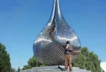 大门口水珠雕塑厂家 发光公园雕塑 仿真雕塑