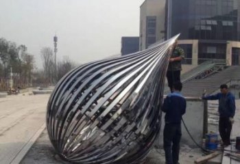 仿古水珠雕塑厂家 腾飞草雕塑 房地产雕塑