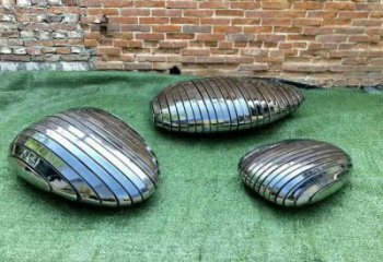 承接广场石块雕塑 抽象景观石雕塑 烤漆石头雕塑厂家