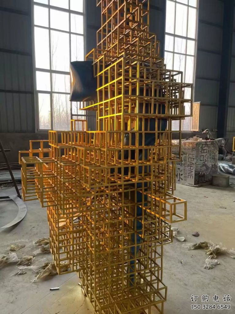 预用镂空魔方雕塑厂家 喷水园林小品 住宅小区雕塑 预用镂空魔方雕塑厂家 喷水园林小品 住宅小区雕塑