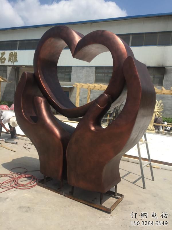房地产爱心雕塑制作厂家 现代爱情雕塑 几何雕塑效果 房地产爱心雕塑制作厂家 现代爱情雕塑 几何雕塑效果