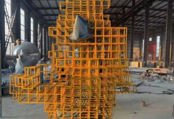异形魔方雕塑生产厂家 现代校园小品 校园雕塑