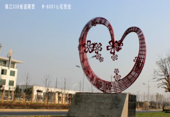 爱心雕塑加工厂家 烤漆大型雕塑 欧式雕塑