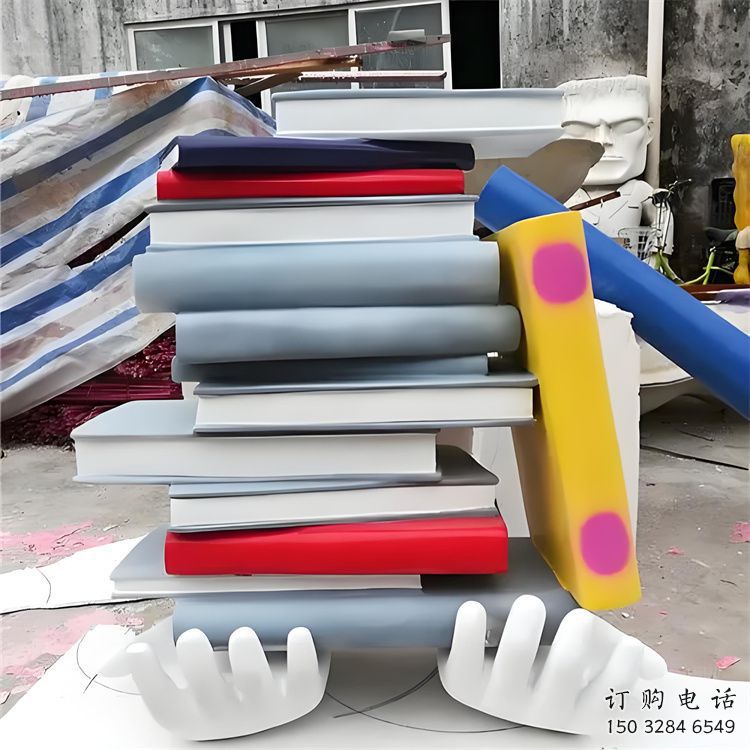 书雕塑厂家,重叠造型结构,公园户外不锈钢雕塑 (4) 书雕塑厂家,重叠造型结构,公园户外不锈钢雕塑 (4)