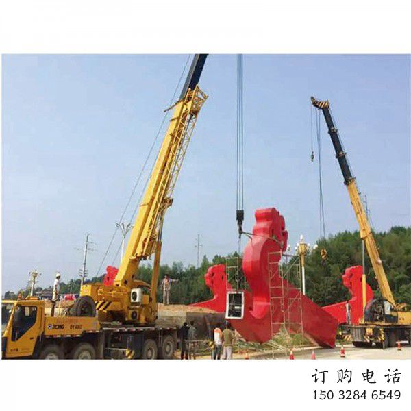 彩绘灯笼雕塑厂家 景观雕塑 街头雕塑