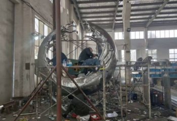 别墅区浪花雕塑厂家 大型别墅区波浪雕塑 剪影波浪雕塑