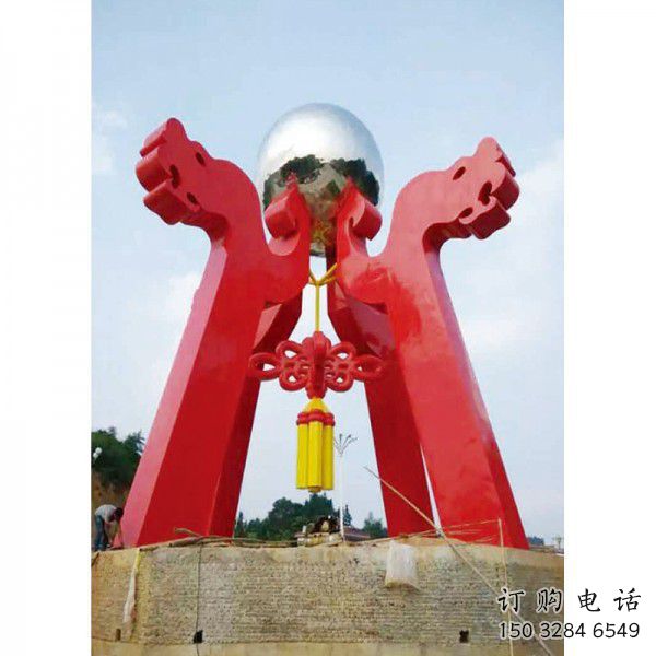 灯笼雕塑预用厂家 景观雕塑 喷漆雕塑效果