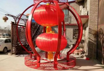发光灯笼雕塑制造商 欧式步行街雕塑 大型商场雕塑展示