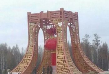 广场灯笼雕塑供应商 抽象雕塑 烤漆雕塑厂家