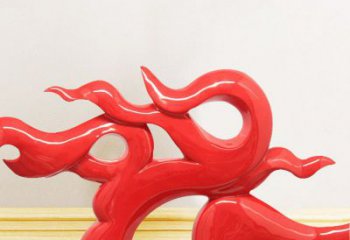 草地火焰雕塑厂家 现代校园小品 大型雕塑