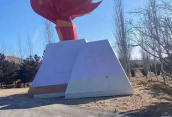 广场火焰雕塑厂家 抽象景观小品 烤漆雕塑