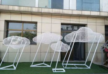 提供房地产云梯雕塑 剪影梯子雕塑 锻造云朵雕塑厂家