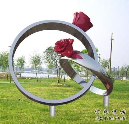 生产拉丝指环雕塑 镂空创意戒指环雕塑 别墅区戒指环雕塑 生产拉丝指环雕塑 镂空创意戒指环雕塑 别墅区戒指环雕塑