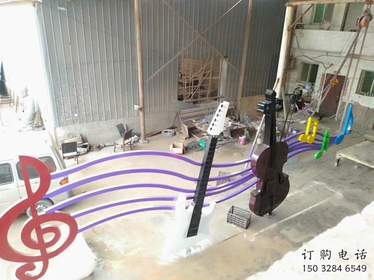 音符雕塑生产商 电镀现代小品 公园雕塑 音符雕塑生产商 电镀现代小品 公园雕塑
