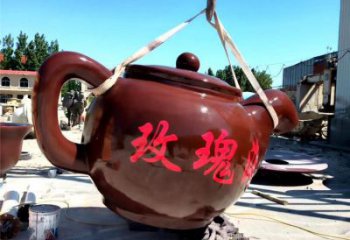 彩绘天壶雕塑厂家 电镀现代悬空雕塑 公园流水雕塑