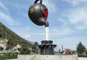 常用仿古天壶雕塑 腾飞悬空雕塑 房地产流水雕塑