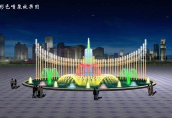 波光变频喷泉雕塑，水景喷泉雕塑制造商