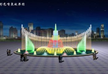 电影变频喷泉雕塑，水景喷泉雕塑提供