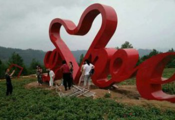 景区Love雕塑观赏型，公园小品，不锈钢Love雕塑生产商