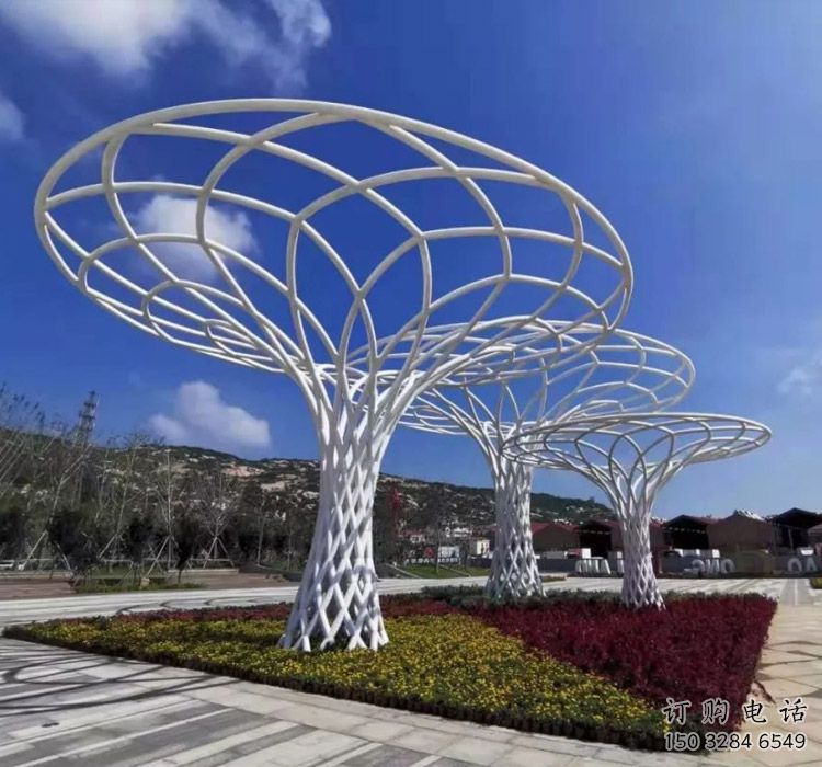鱼篓廊架雕塑,镂空结构,不锈钢管廊架雕塑 鱼篓廊架雕塑,镂空结构,不锈钢管廊架雕塑