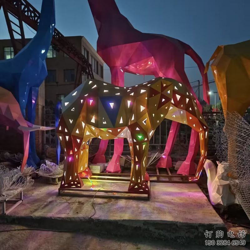 大象雕塑定制，欧式风格，烤漆大象雕塑供给
