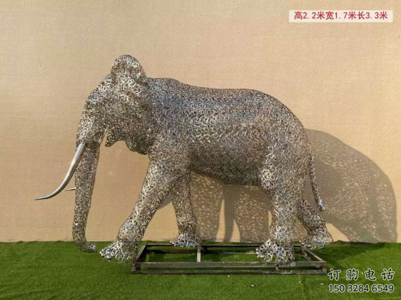 大象雕塑选定，景观雕塑，景观镂空大象雕塑生产商