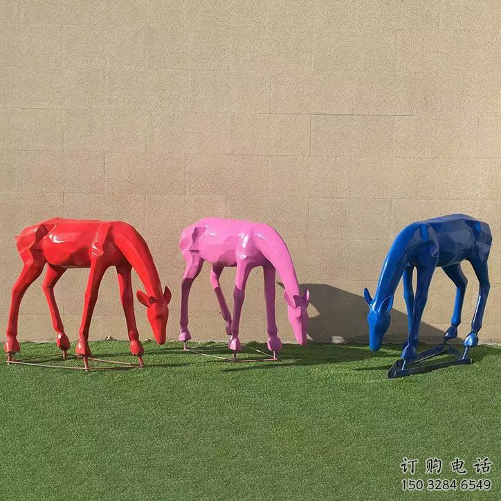彩绘小鹿雕塑通用,花园小品,景观烤漆小鹿雕塑优价 彩绘小鹿雕塑通用,花园小品,景观烤漆小鹿雕塑优价