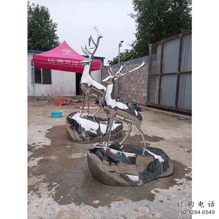 广场小鹿雕塑批发,广场系列,镜面小鹿雕塑定价 广场小鹿雕塑批发,广场系列,镜面小鹿雕塑定价