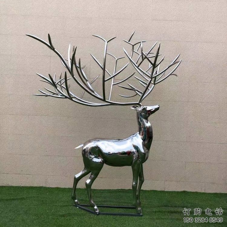 景观小鹿雕塑制造,欧式风格,镜面小鹿雕塑定价 景观小鹿雕塑制造,欧式风格,镜面小鹿雕塑定价