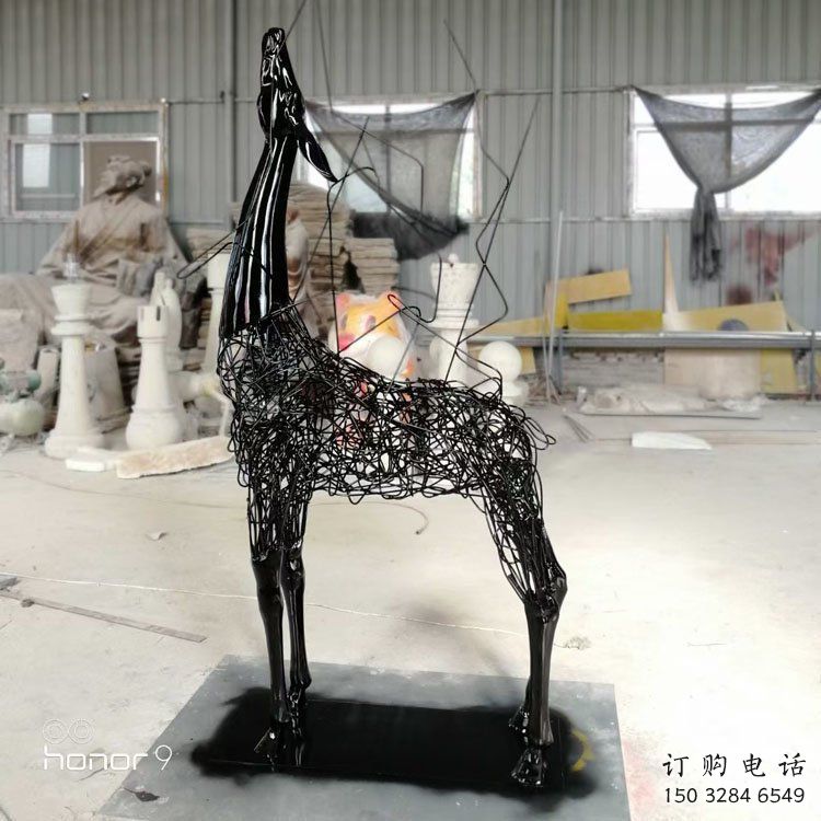 小鹿雕塑生产,透雕系列,镂空钢丝小鹿雕塑生产商 小鹿雕塑生产,透雕系列,镂空钢丝小鹿雕塑生产商