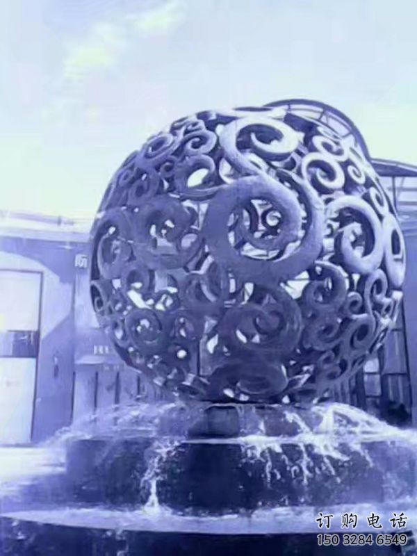 镂空球喷泉雕塑,花样水景组合,旱地喷泉体系 镂空球喷泉雕塑,花样水景组合,旱地喷泉体系