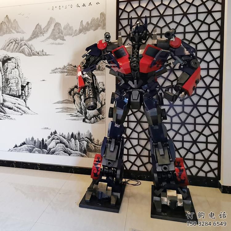 动漫城擎天柱雕塑 动漫城擎天柱雕塑