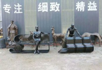 胶卷坐凳雕塑