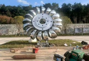 宣传主题雕塑制作加工，艺术形象标识，地标美陈雕塑