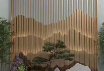 美陈装饰景墙雕塑，背景墙美陈雕塑