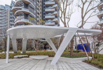 廊架雕塑，户外景观小品，不锈钢长廊雕塑
