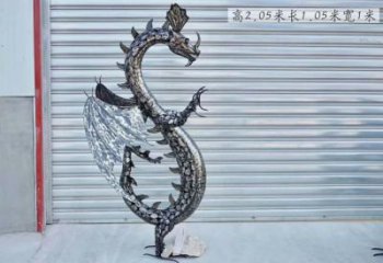 城市恐龙雕塑标准，金属制作，景观铁艺恐龙雕塑优价