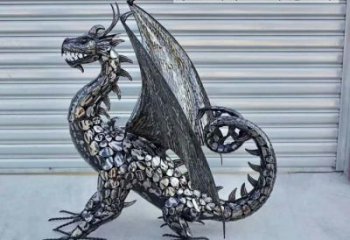 主题恐龙雕塑供给，中式工艺，景观铁艺恐龙雕塑精品