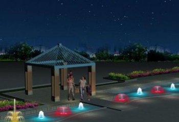 人工湖花样音乐喷泉雕塑