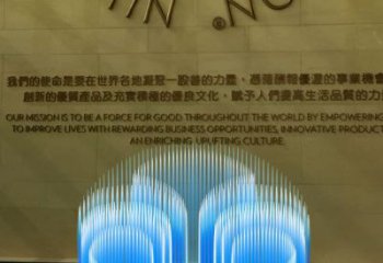 矩阵结合电影喷泉雕塑